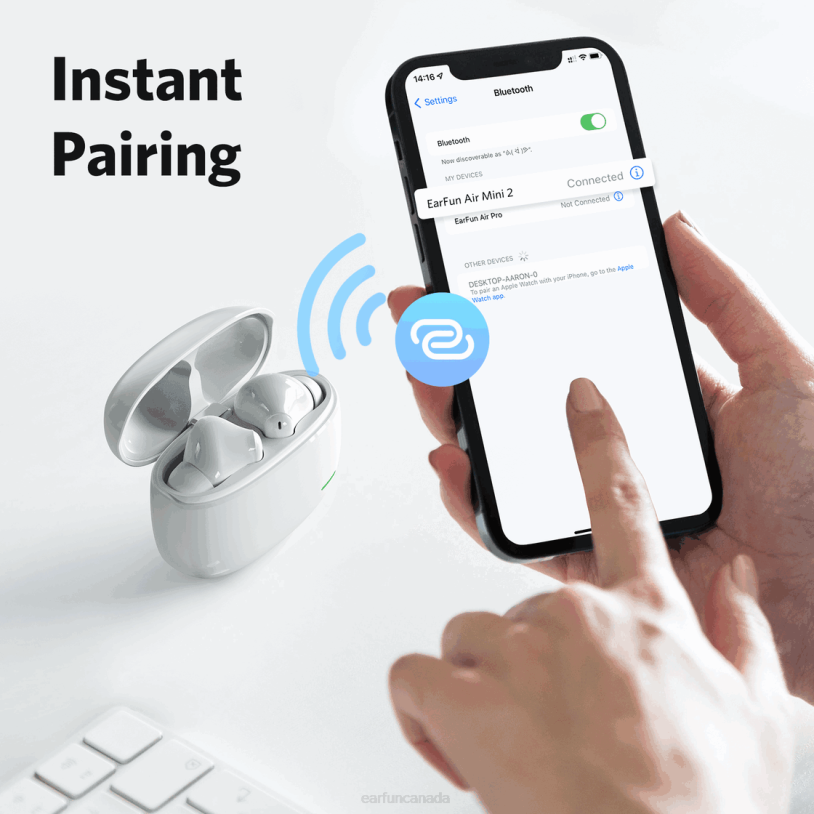 EarFun Headphones Air Mini 2 R0D4V17 White