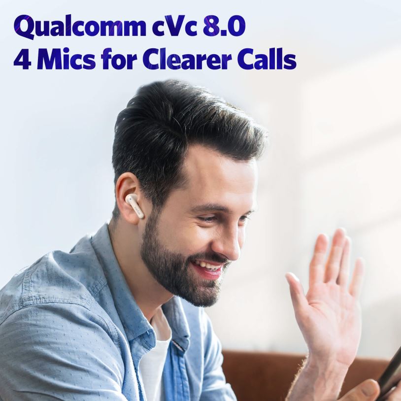 EarFun Headphones Air S R0D4V10 Oat White