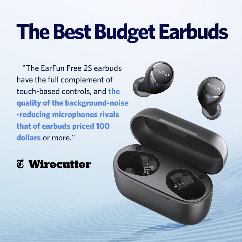 EarFun Headphones Free 2S R0D4V19 Black